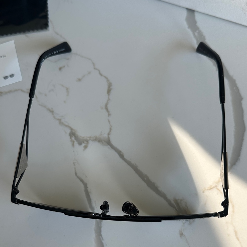 Prada Black Rectangular Sunglasses - Picture 7 of 12